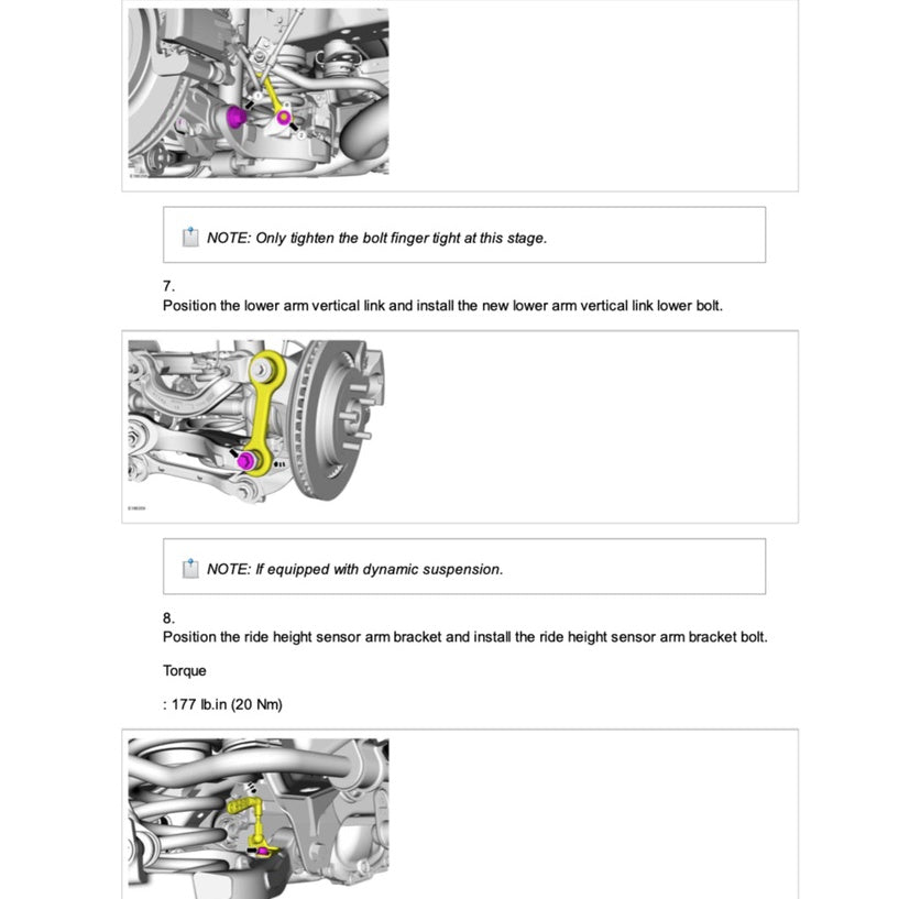 FORD MUSTANG S550 (2015-2021) SERVICE WORKSHOP MANUAL