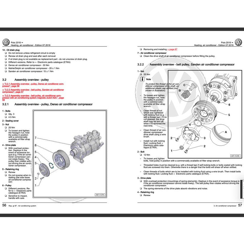VW POLO MK5 6R (2010-2017) SERVICE WORKSHOP MANUAL
