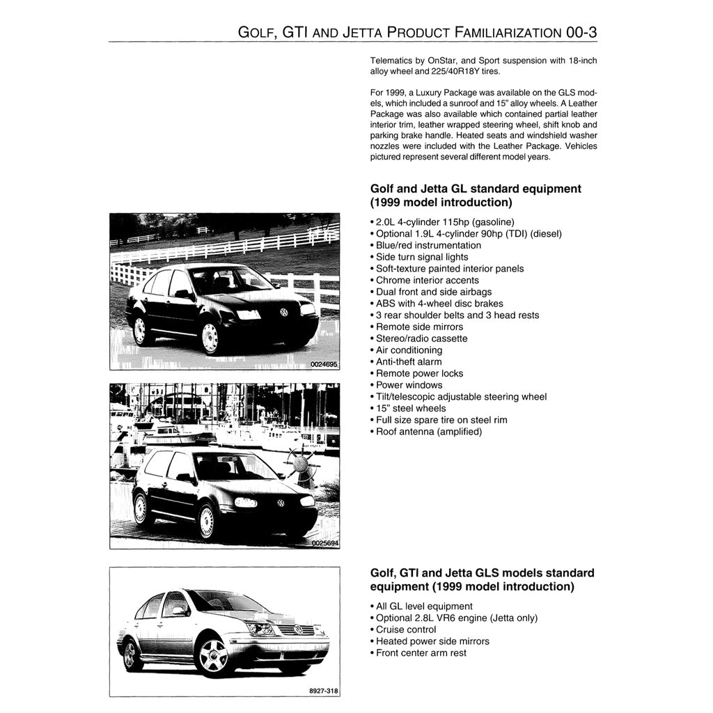 VW GOLF MK4 (1999-2005) SERVICE WORKSHOP MANUAL