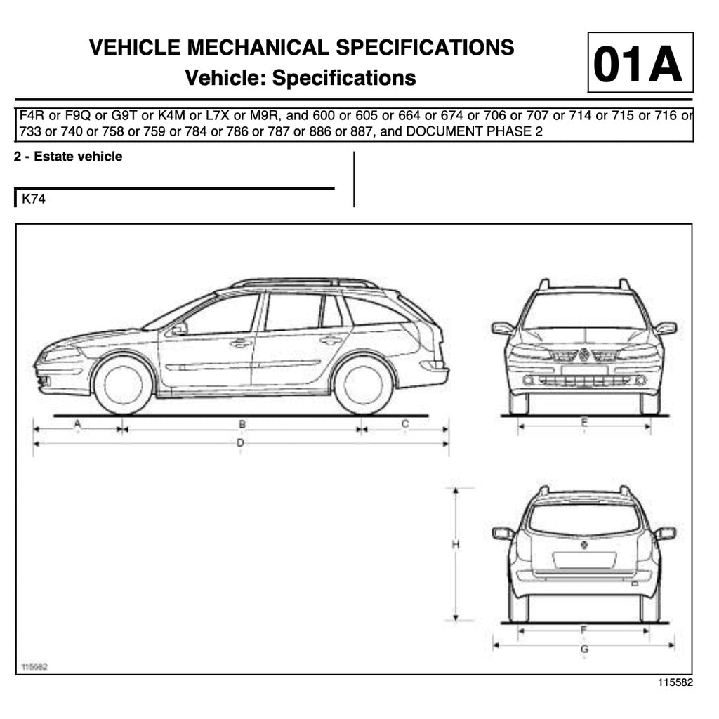 RENAULT LAGUNA II (2000-2007) SERVICE WORKSHOP MANUAL