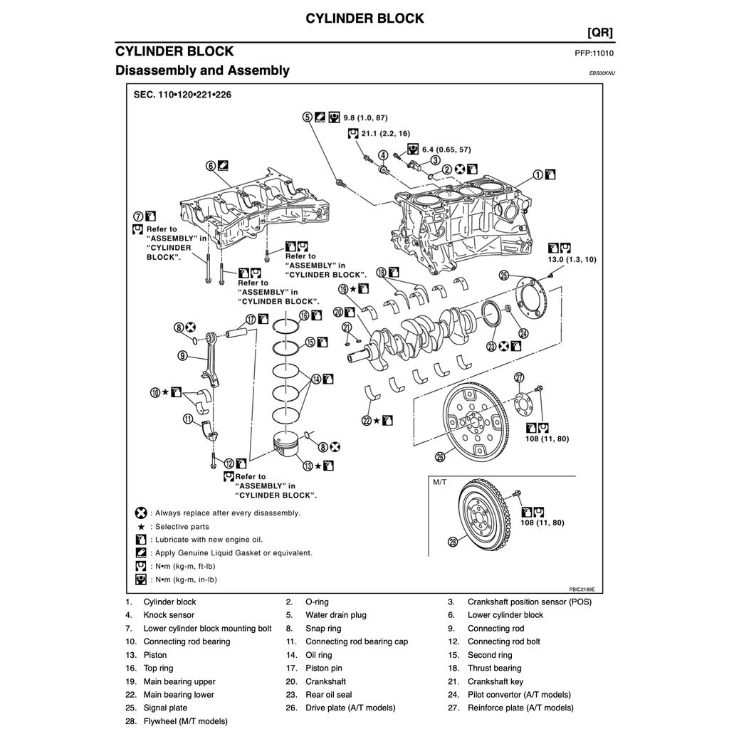 NISSAN X-TRAIL T30 (2001-2008) SERVICE WORKSHOP MANUAL