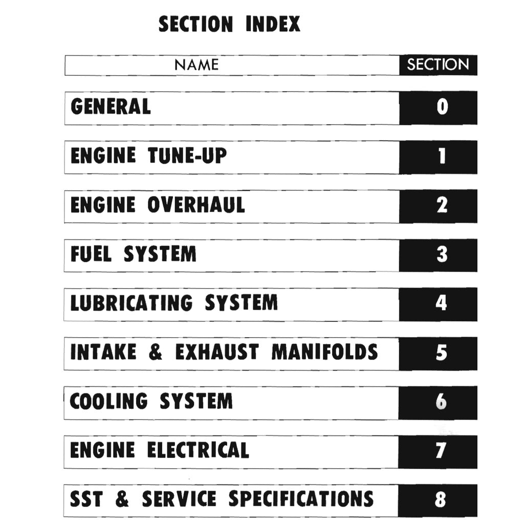 TOYOTA LAND CRUISER J40 (1960-1984) SERVICE WORKSHOP MANUAL