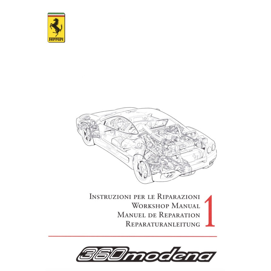 FERRARI 360 MODENA F131 (2000-2004) SERVICE WORKSHOP MANUAL