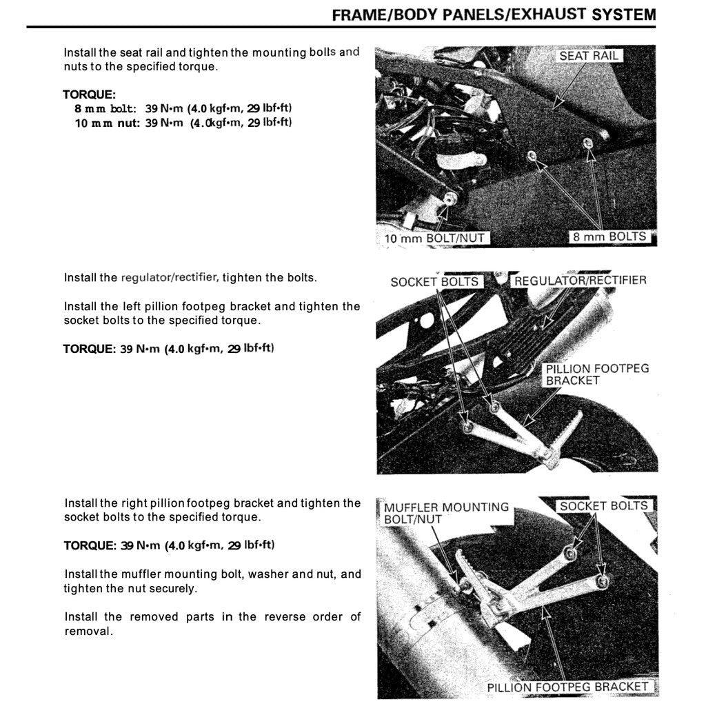 HONDA CBR954RR FIREBLADE (2002-2003) SERVICE REPAIR MANUAL + PARTS CATALOGUE + OWNER'S MANUAL
