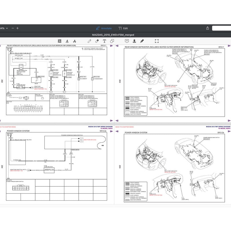 MAZDA 5 CW (2010-2018) SERVICE WORKSHOP MANUAL + WIRING DIAGRAM