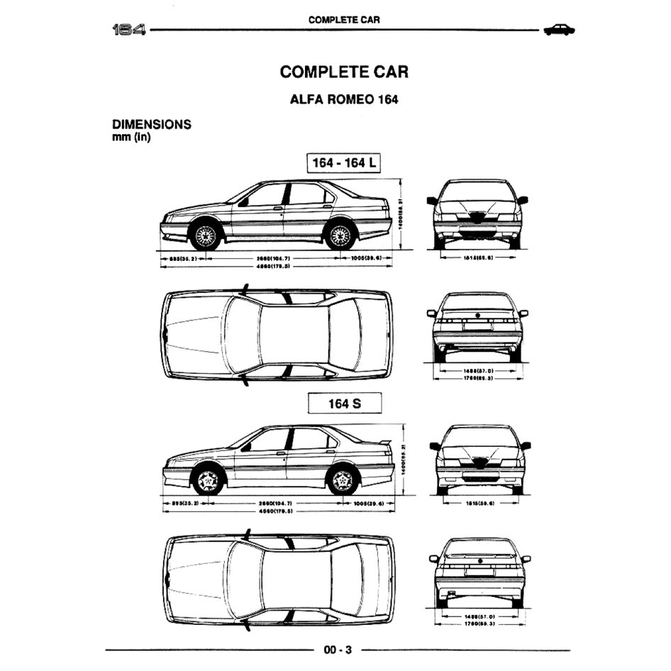 ALFA ROMEO 164 (1987-1998) SERVICE WORKSHOP MANUAL