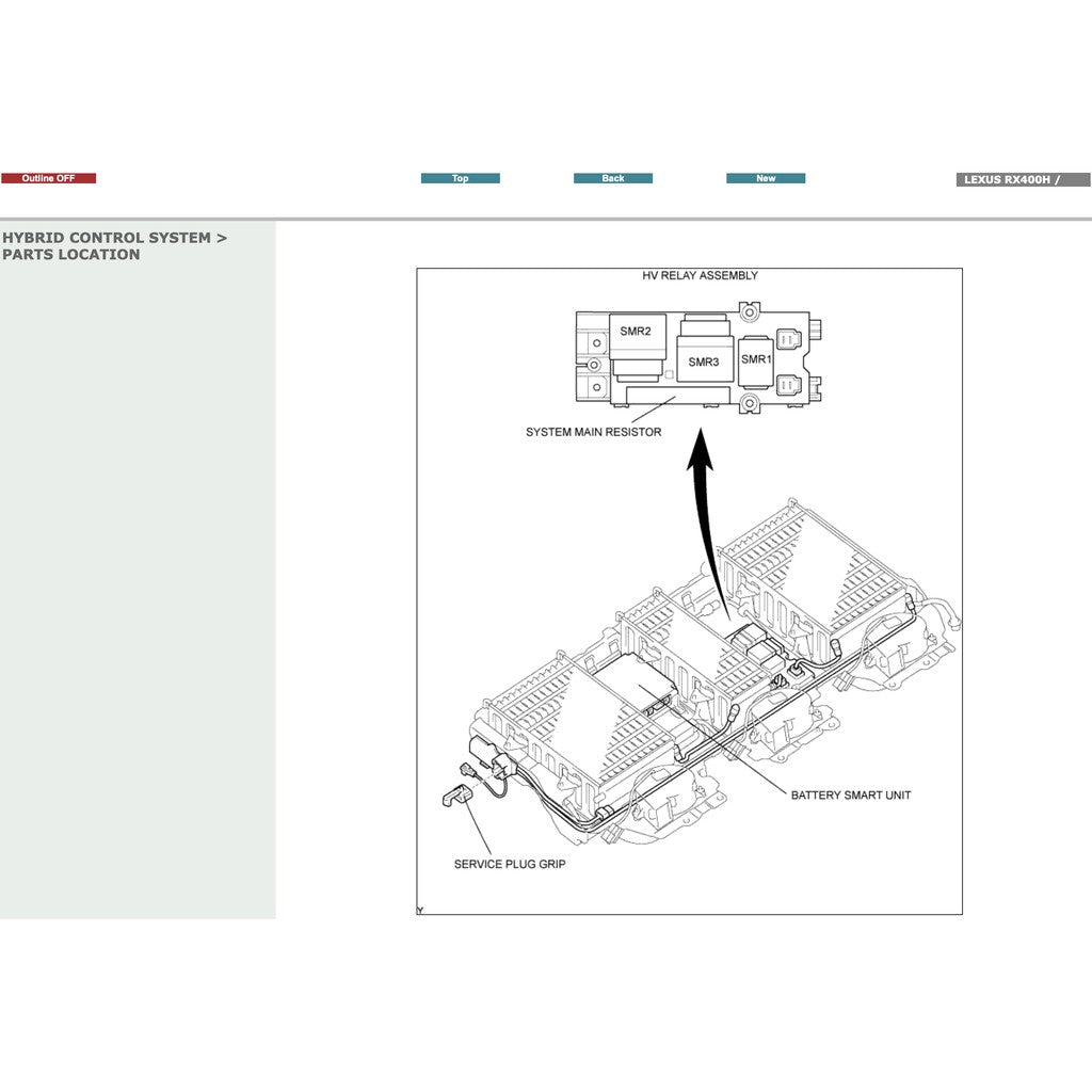 LEXUS RX400H (2004-2010) SERVICE WORKSHOP MANUAL