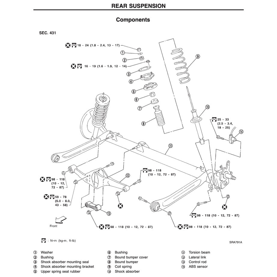 NISSAN CEFIRO MAXIMA A32 (1994-1999) SERVICE WORKSHOP MANUAL
