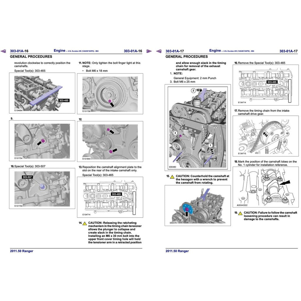 FORD RANGER T6 (2011-2015) SERVICE WORKSHOP MANUAL