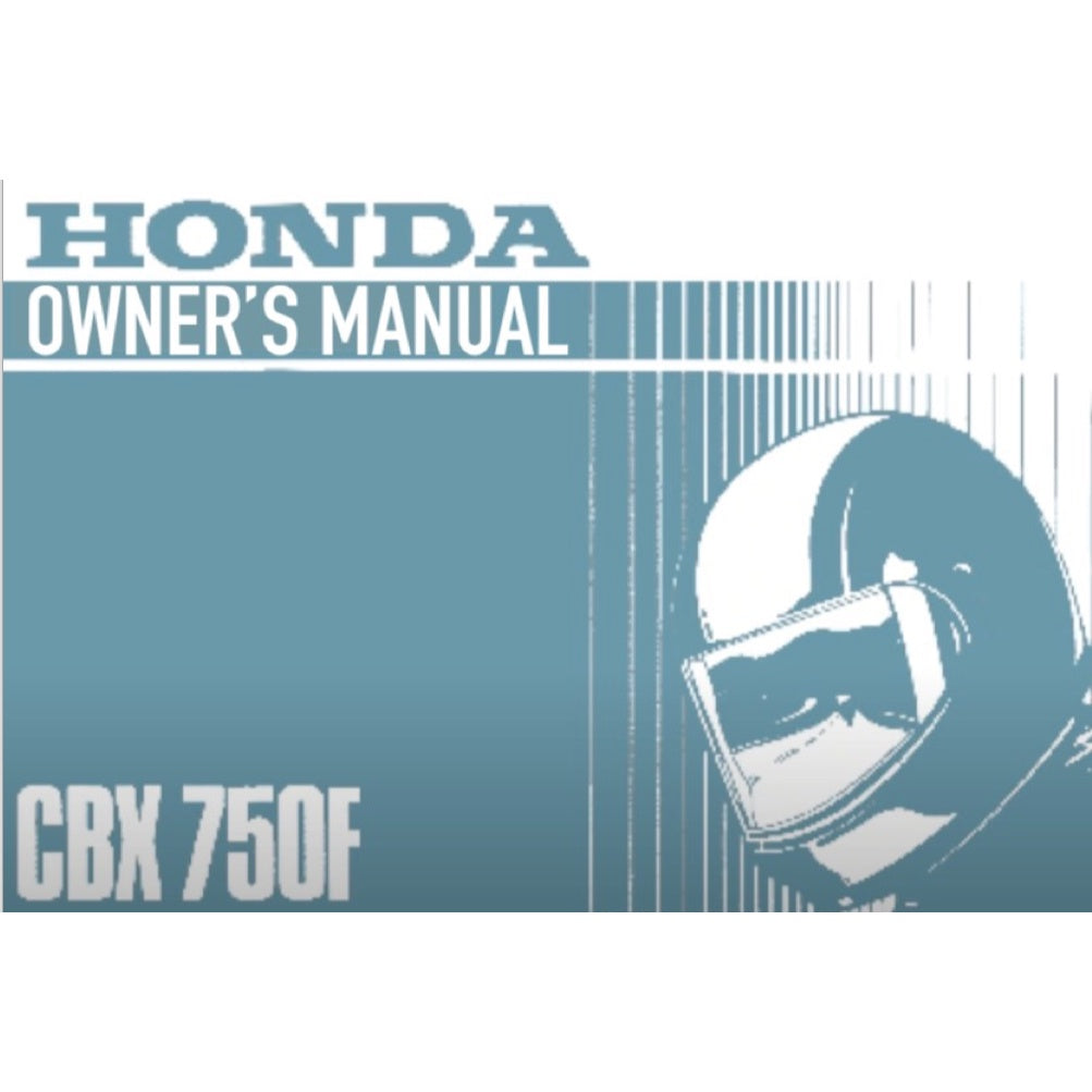 HONDA CBX 750F (1983-1988) SERVICE WORKSHOP MANUAL + PARTS CATALOGUE + OWNER'S MANUAL