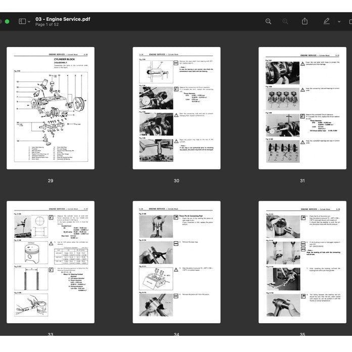 TOYOTA "K" SERIES ENGINE SERVICE REPAIR WORKSHOP MANUAL