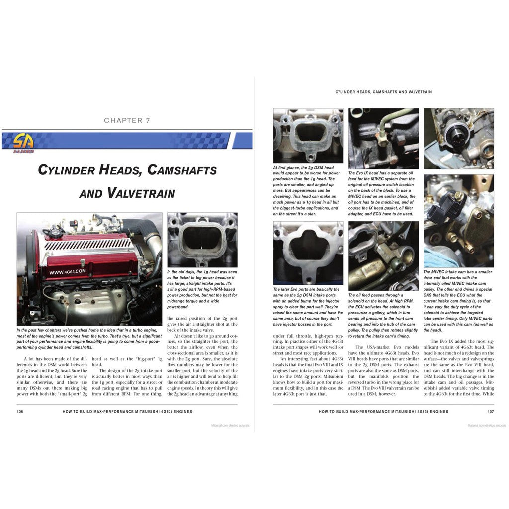 4G63 - HOW TO BUILD MAX-PERFORMANCE MITSUBISHI 4G63T ENGINE (2009) R. BOWEN - SA148