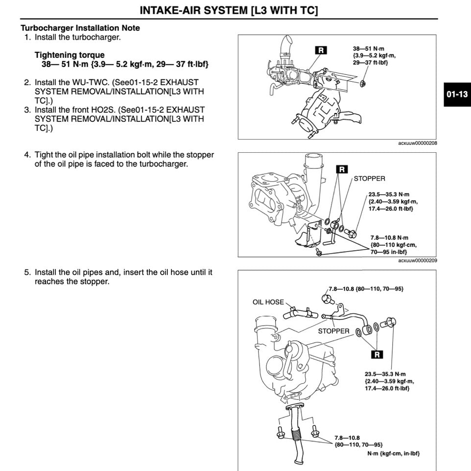 MAZDA CX-7 ER (2007-2012) SERVICE WORKSHOP MANUAL