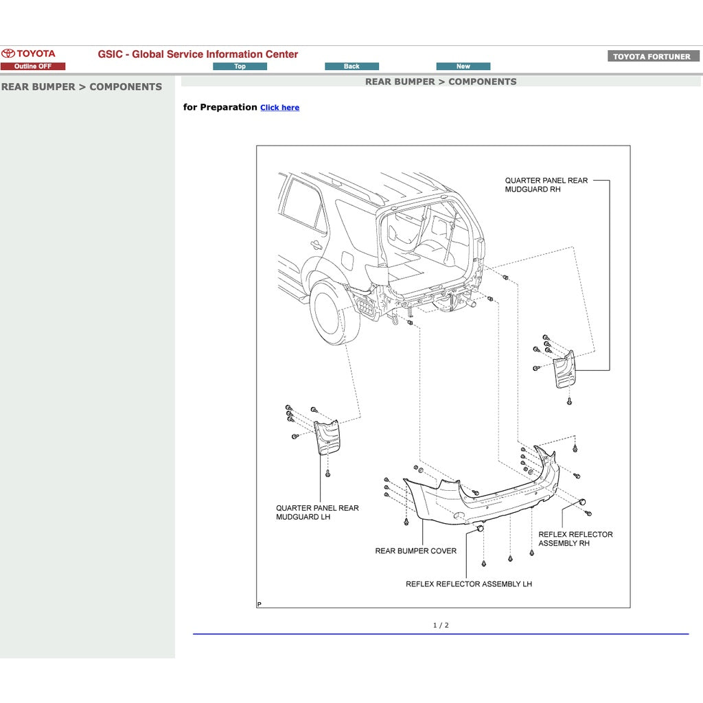 TOYOTA FORTUNER TGN50/60 KUN50/60 (2005-2016) SERVICE WORKBOOK WORKSHOP MANUAL