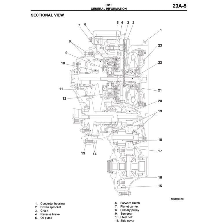 MITSUBISHI LANCER SPORTBACK (2010-2012) SERVICE WORKSHOP MANUAL