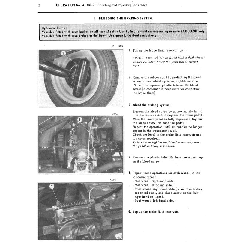 CITROEN 2CV, DYANE, MEHARI, 2 CV VAN, 3 CV (1964-1986) SERVICE WORKSHOP MANUAL