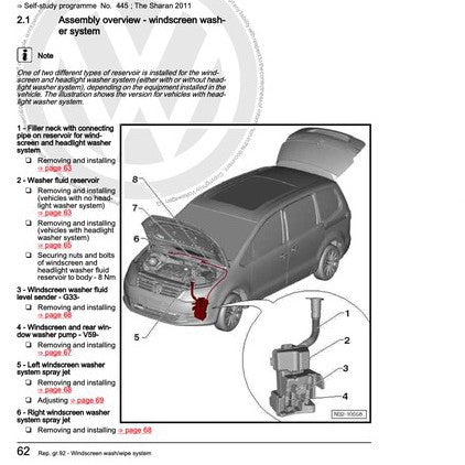VW SHARAN 7N (2011-2020) SERVICE WORKSHOP MANUAL