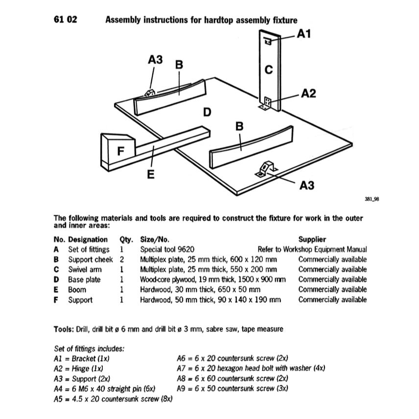PORSCHE 986 (1997-2004) CONVERTIBLE TOP SERVICE REPAIR MANUAL