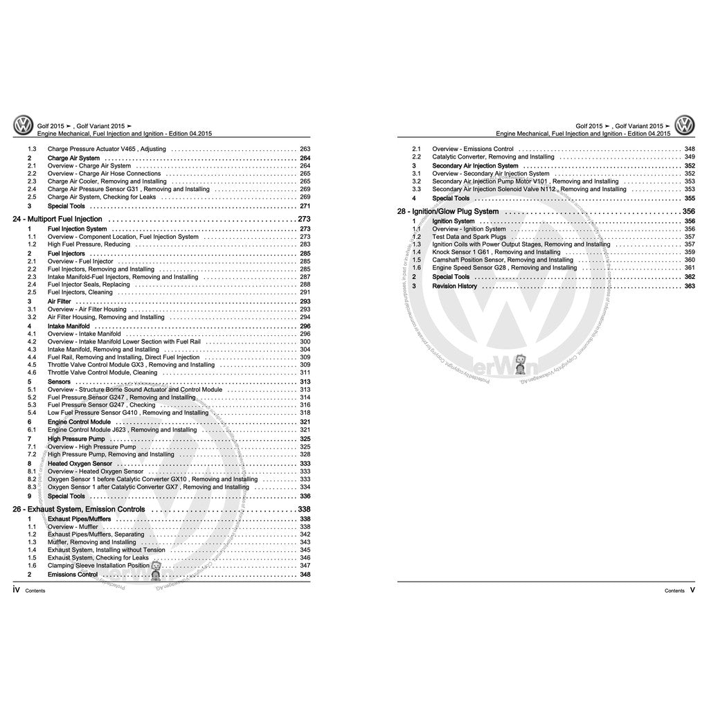 VW GOLF MK7 (2013-2020) SERVICE REPAIR WORKSHOP MANUAL