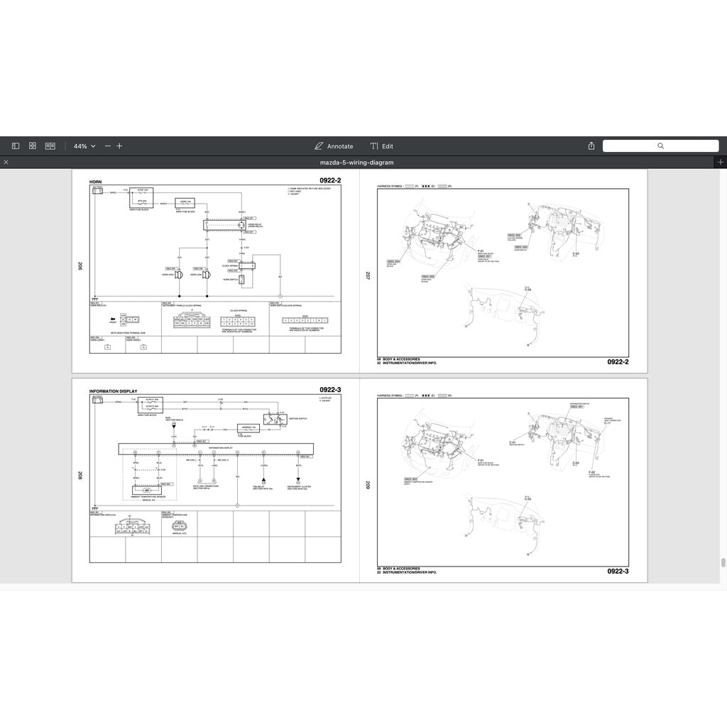 MAZDA 5 CR (2004-2010) SERVICE WORKSHOP MANUAL