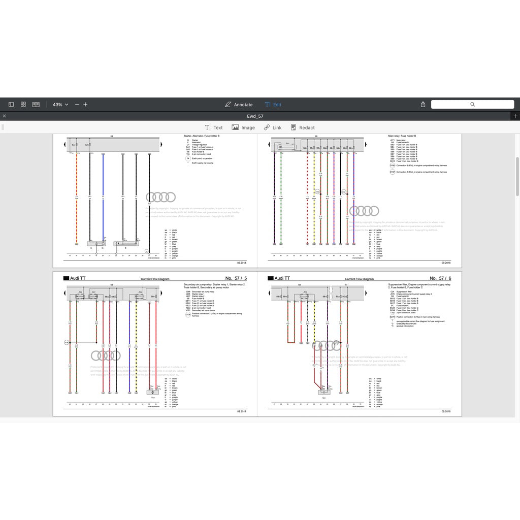 AUDI TT MK3 (2015-2023) SERVICE WORKSHOP MANUAL