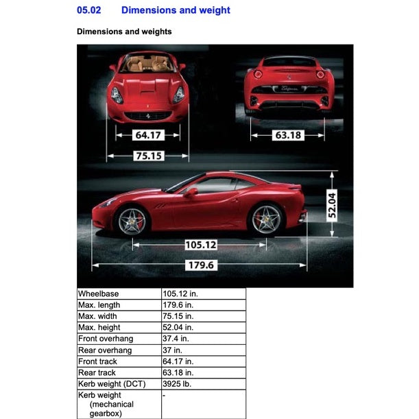 FERRARI CALIFORNIA (2008-2014) SERVICE WORKSHOP MANUAL