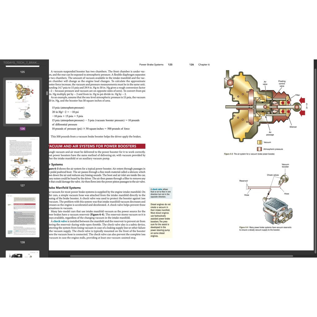 TODAY'S TECHNICIAN: AUTOMOTIVE BRAKE SYSTEMS - TRAINING & WORKSHOP MANUALS