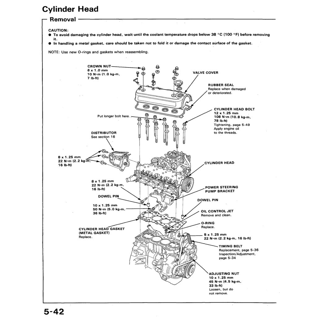 HONDA ACCORD 4 CB (1990-1993) SERVICE WORKSHOP MANUAL