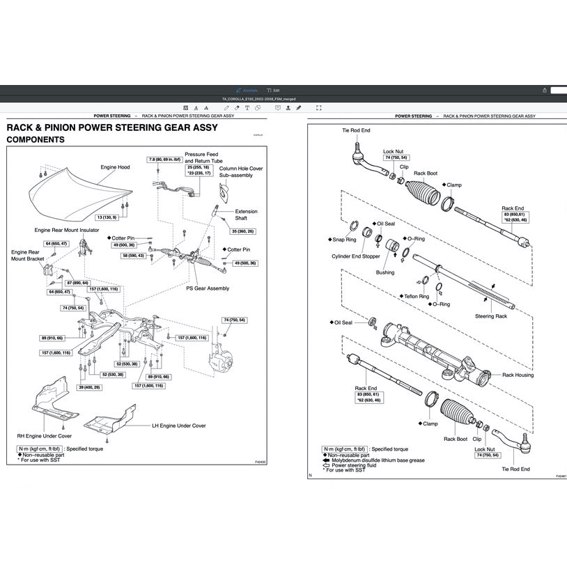 TOYOTA COROLLA ALTIS E120/130 (2002-2008) SERVICE WORKSHOP MANUAL