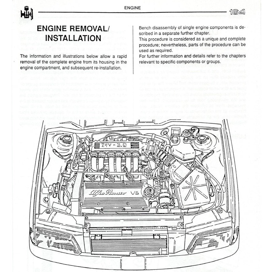 ALFA ROMEO 164 (1987-1998) SERVICE WORKSHOP MANUAL