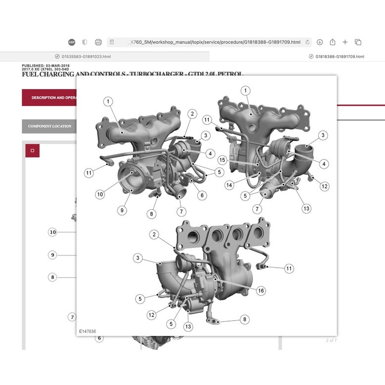 JAGUAR XE X760 (2015-2023) SERVICE WORKSHOP MANUAL