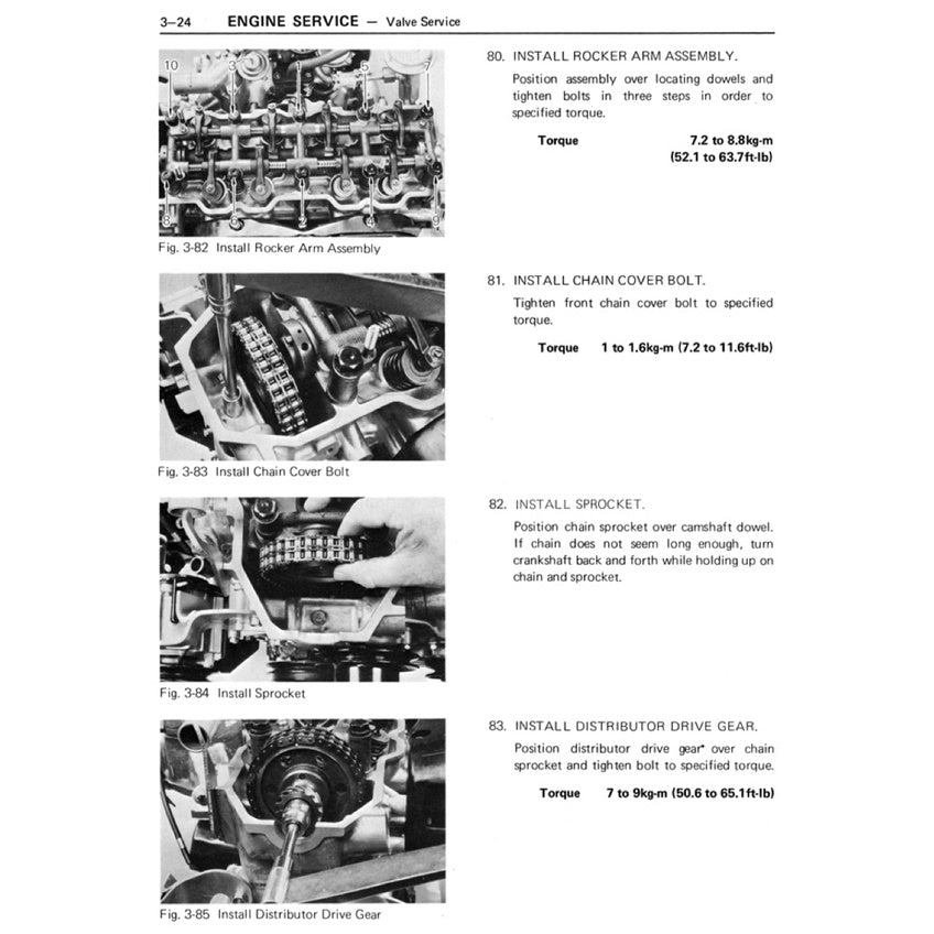 TOYOTA ENGINE 20R SERVICE WORKSHOP MANUAL