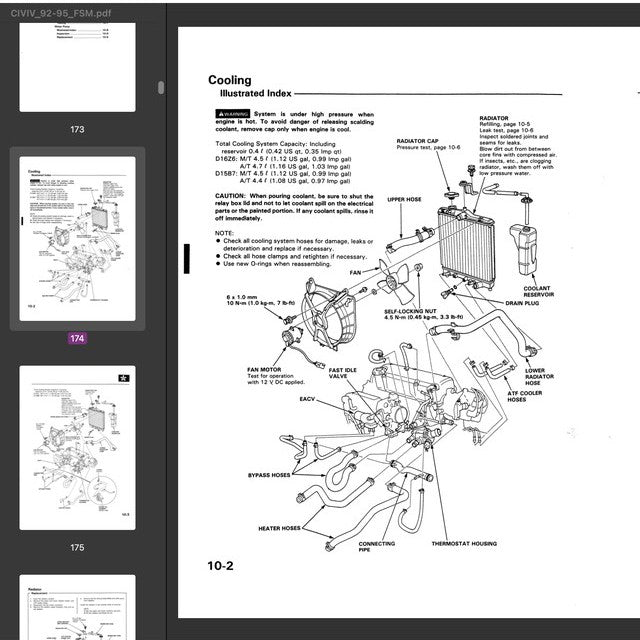 HONDA CIVIC 5 (1992-1995) SERVICE WORKSHOP MANUAL + ELECTRICAL TROUBLESHOOTING MANUAL