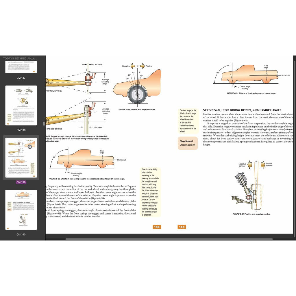 TODAY'S TECHNICIAN: AUTOMOTIVE SUSPENSION & STEERING SYSTEMS - TRAINING AND WORKSHOP MANUAL