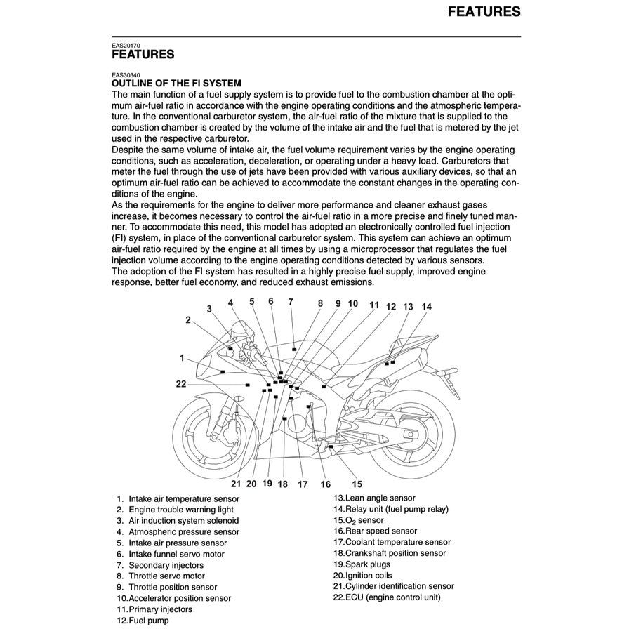 Yamaha YZF-R1 (2012-2014) SERVICE WORKSHOP MANUAL + PARTS CATALOGUE + OWNER'S MANUAL