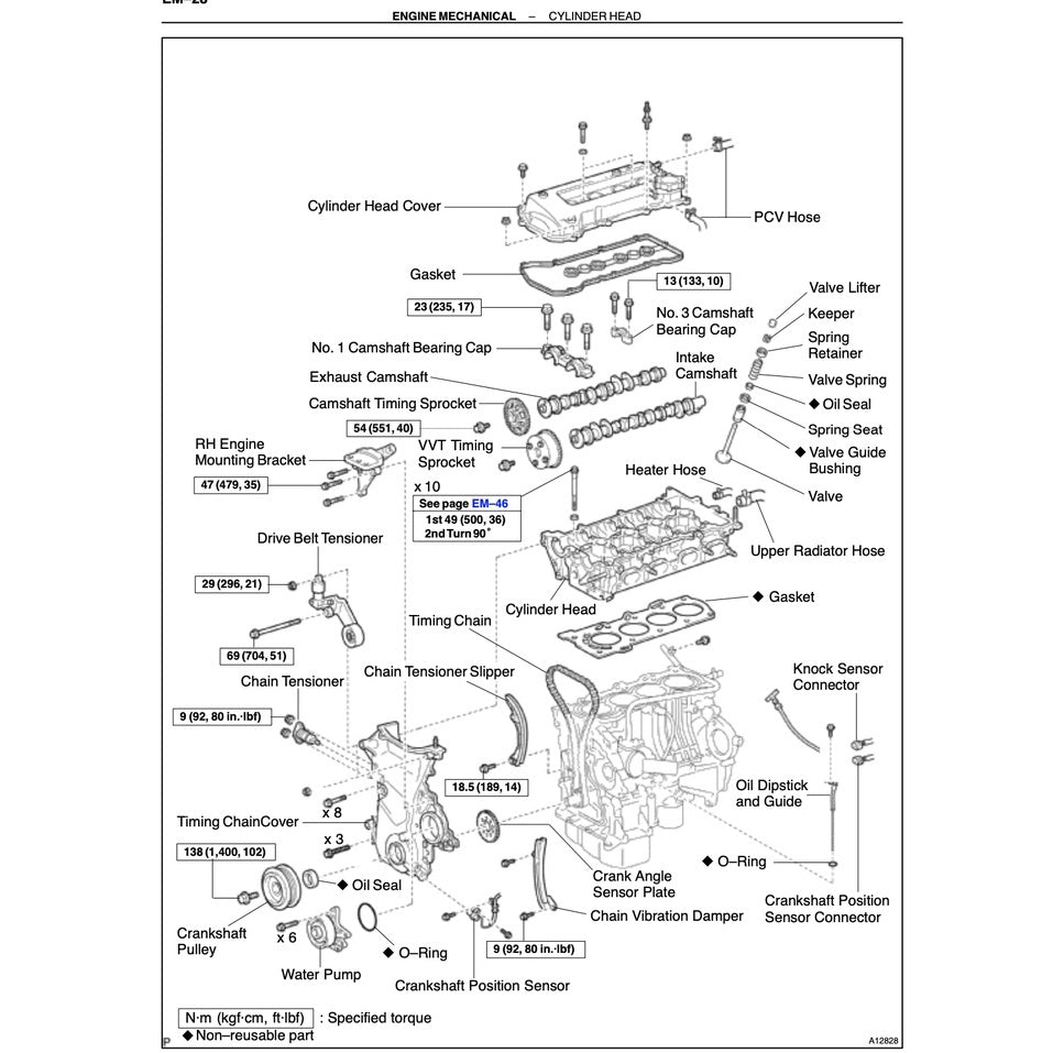 TOYOTA MR-2 SW30 - SPYDER (2000-2007) SERVICE WORKSHOP MANUAL