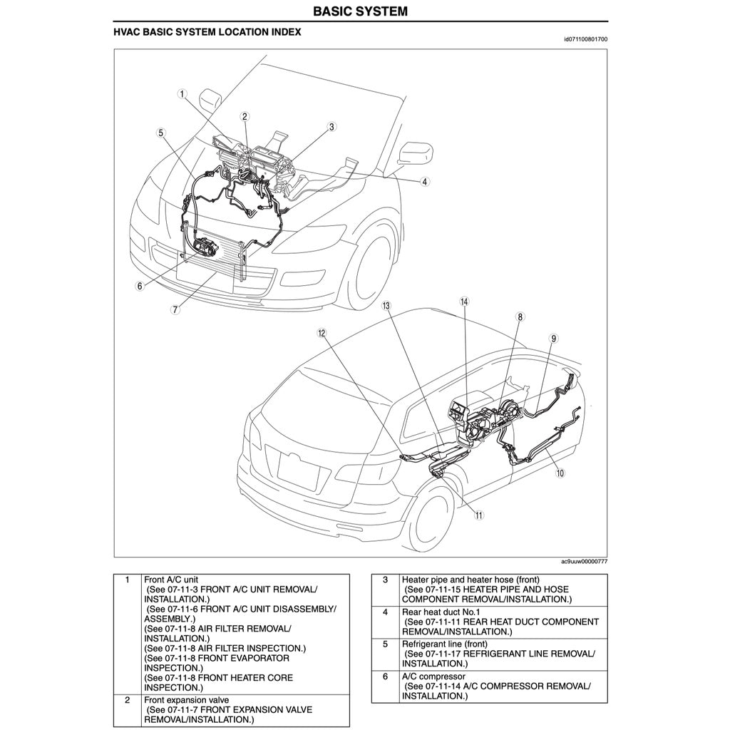 MAZDA CX-9 TB (2007-2015) SERVICE WORKSHOP MANUAL