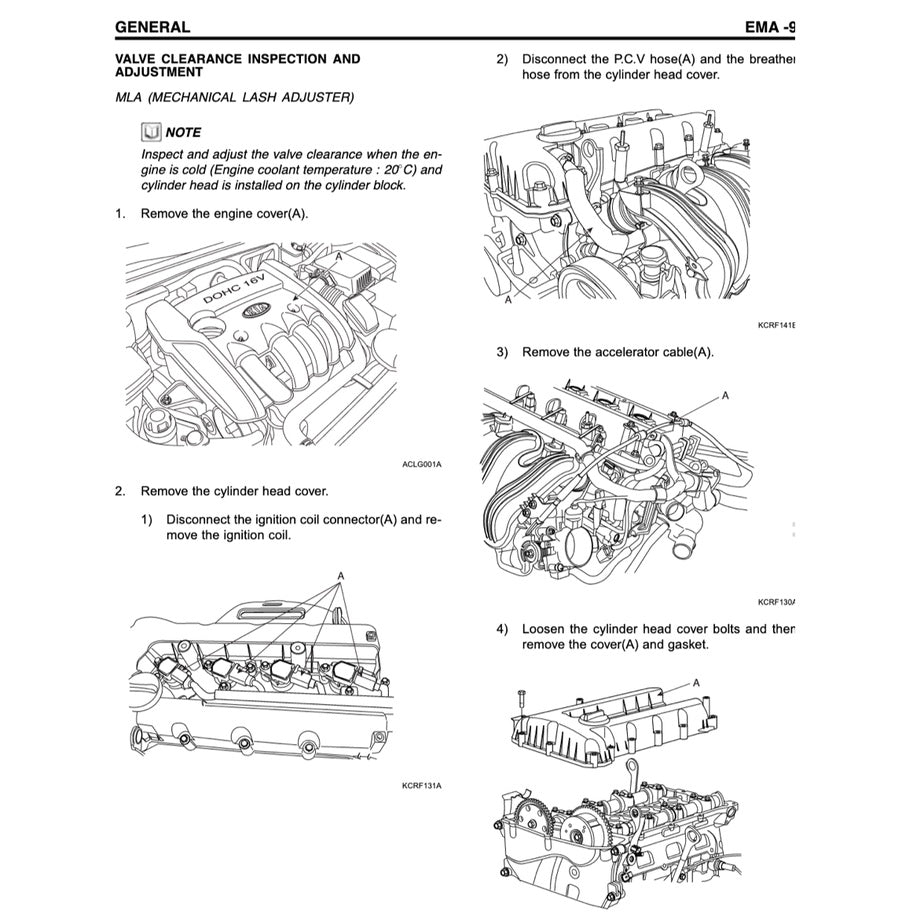 NAZA CITRA II / KIA RONDO (2007-2013) SERVICE WORKSHOP MANUAL