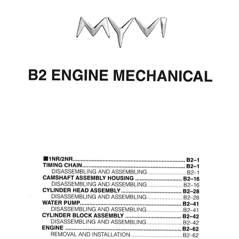 PERODUA MYVI M800 (2017-2021) SERVICE WORKSHOP MANUAL
