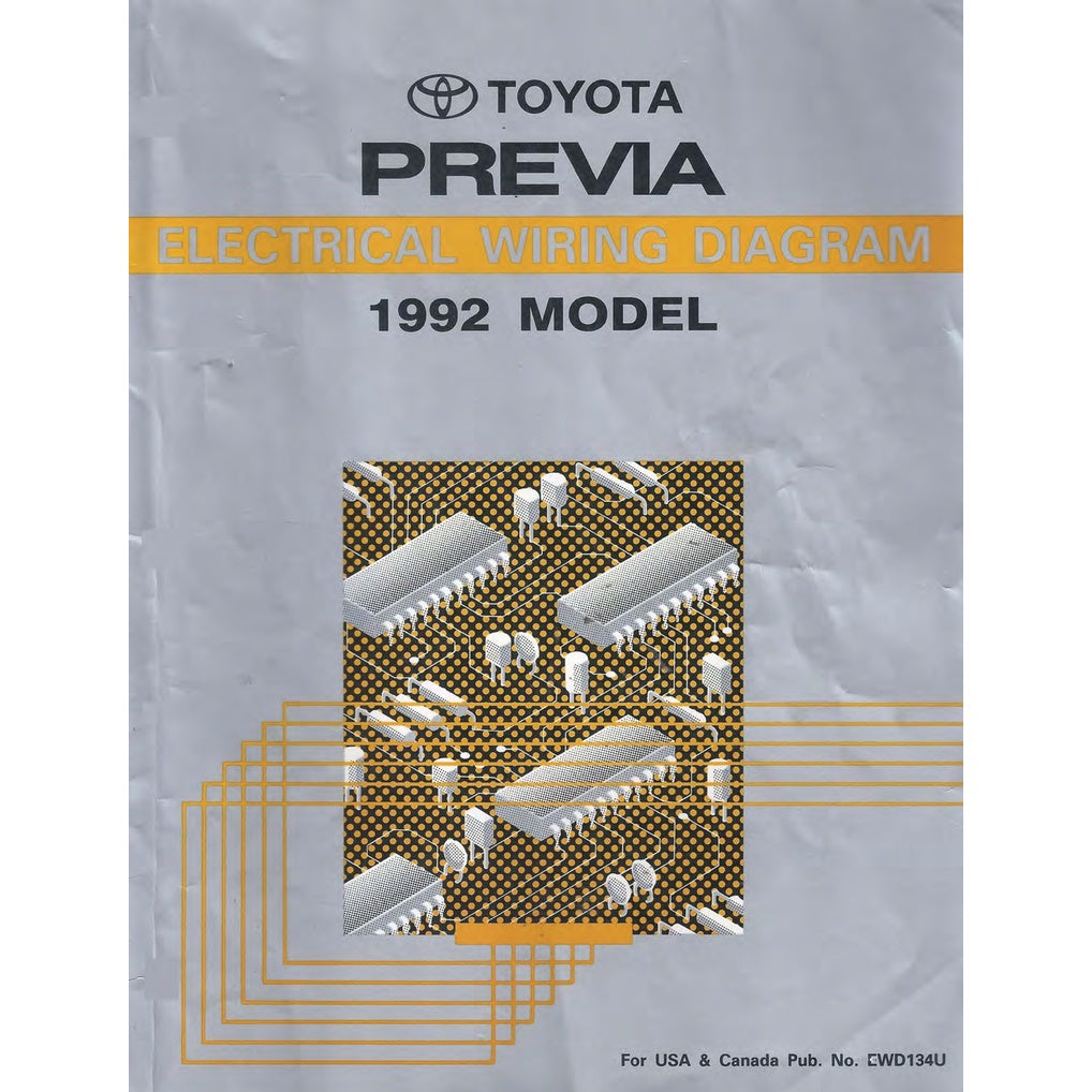 TOYOTA ESTIMA/PREVIA TCR10/20 (1991-1999) SERVICE WORKSHOP MANUAL