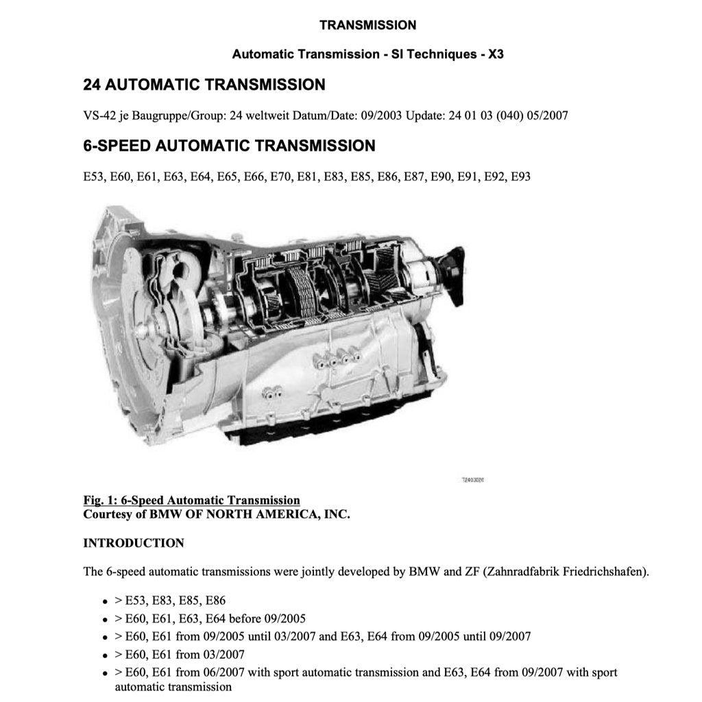 BMW X3 E83 (2003-2010) SERVICE WORKSHOP MANUAL