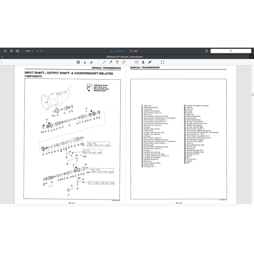 DAIHATSU FEROZA ROCKY F300 (1990-2002) SERVICE WORKSHOP MANUAL