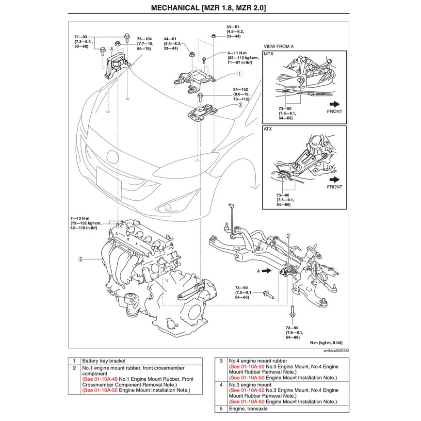 MAZDA 5 CW (2010-2018) SERVICE WORKSHOP MANUAL + WIRING DIAGRAM
