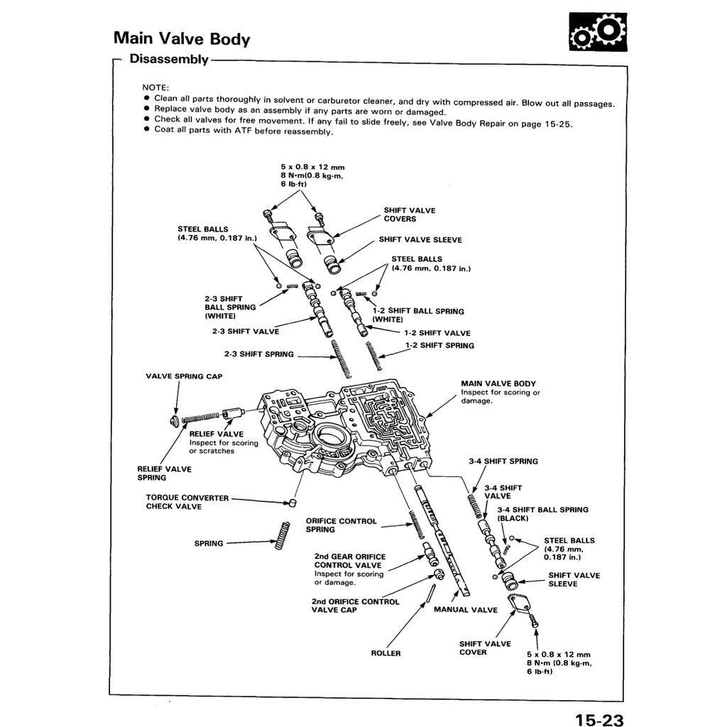 HONDA ACCORD 3 CA (1986-1989) SERVICE WORKSHOP MANUAL