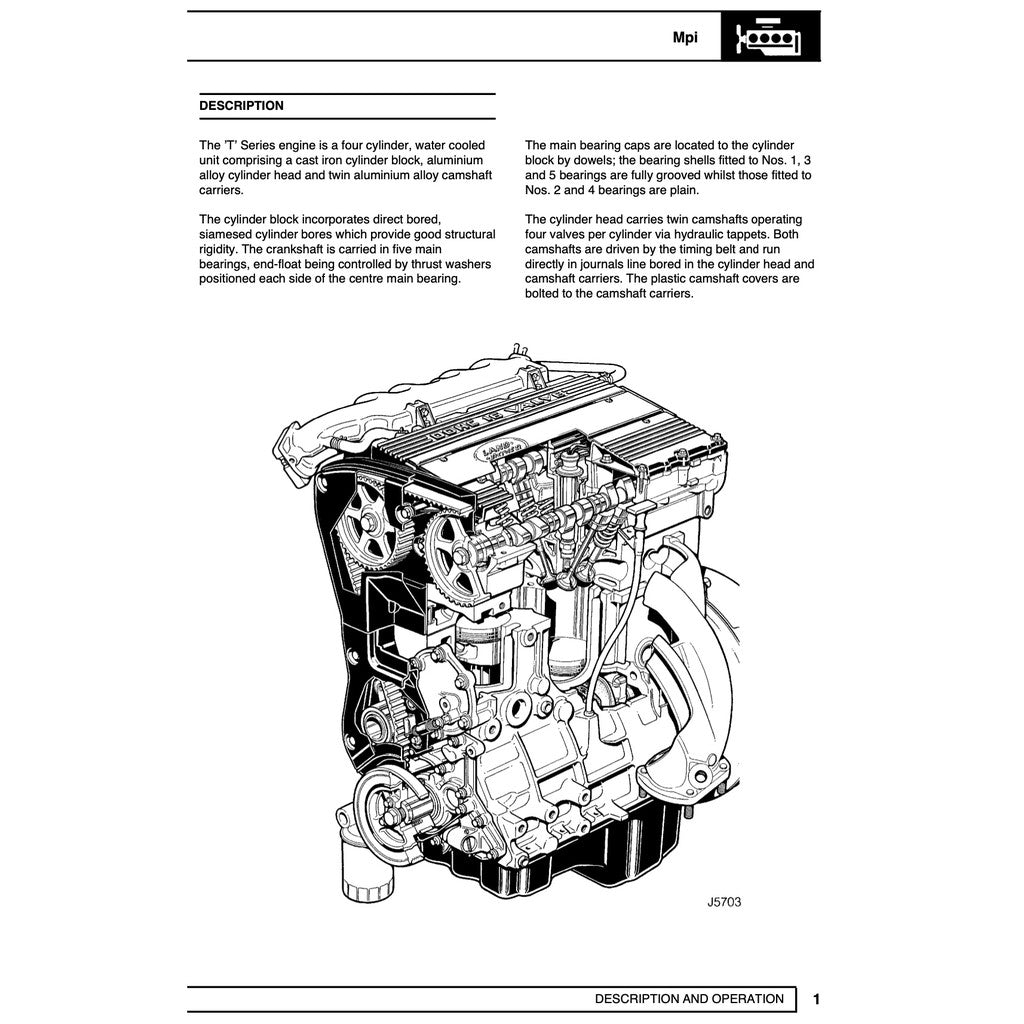 LAND ROVER DISCOVERY SERIES I (1989-1998) SERVICE WORKSHOP MANUAL