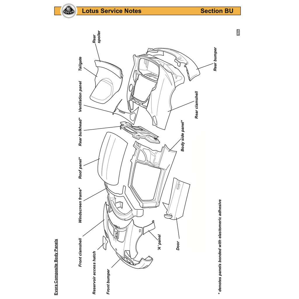 LOTUS EVORA (2010-2021) SERVICE NOTES WORKSHOP MANUAL