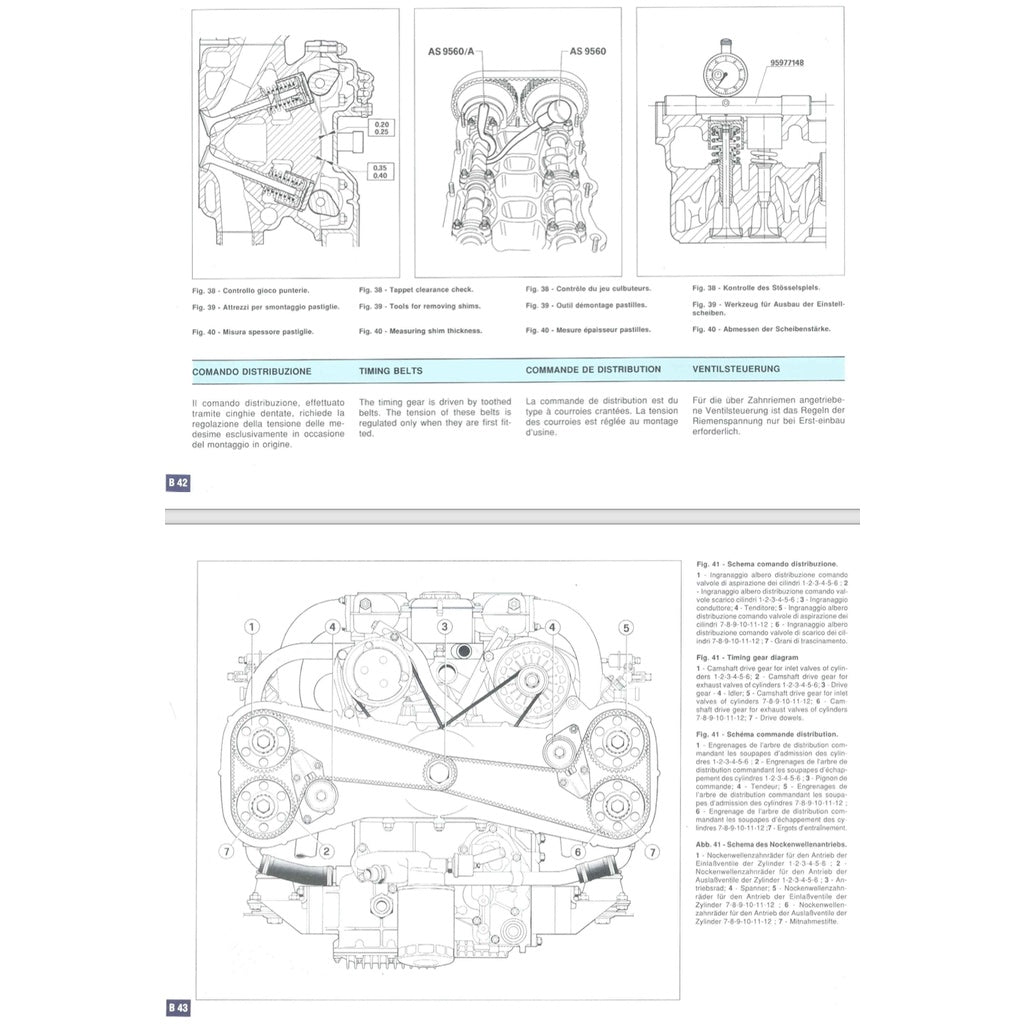 FERRARI 512 TESTAROSSA F110 (1992-1996) SERVICE WORKSHOP MANUAL