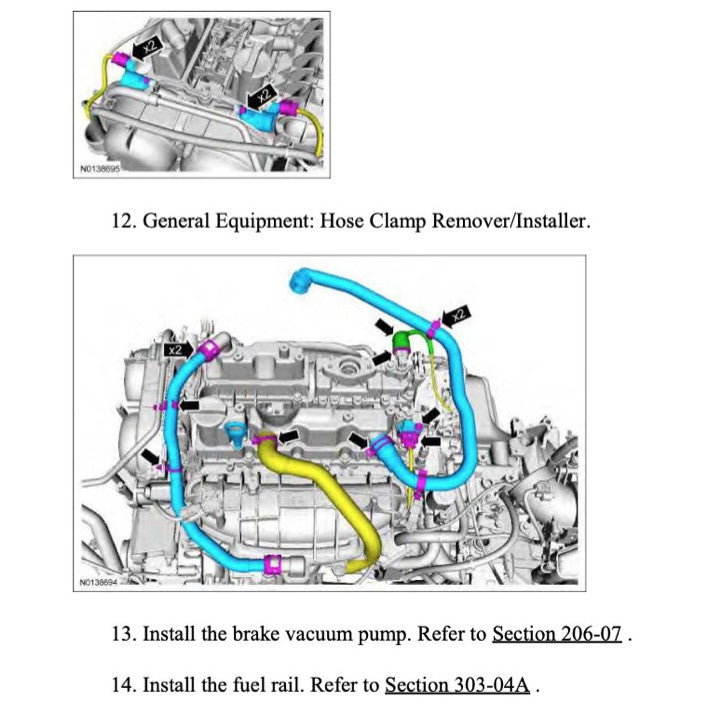FORD KUGA MK2 C520 (2013-2019) SERVICE WORKSHOP MANUAL - ECOBOOST