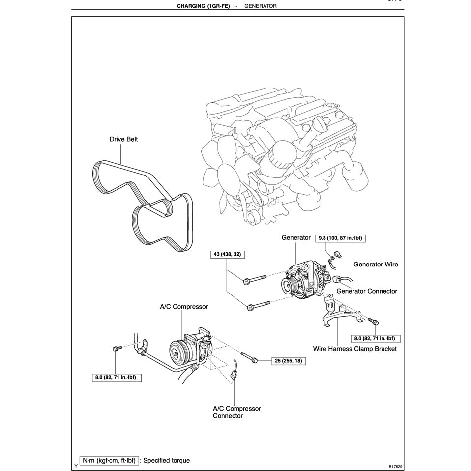 TOYOTA ENGINE 1GR-FE (VVT-I) SERVICE REPAIR WORKSHOP MANUAL