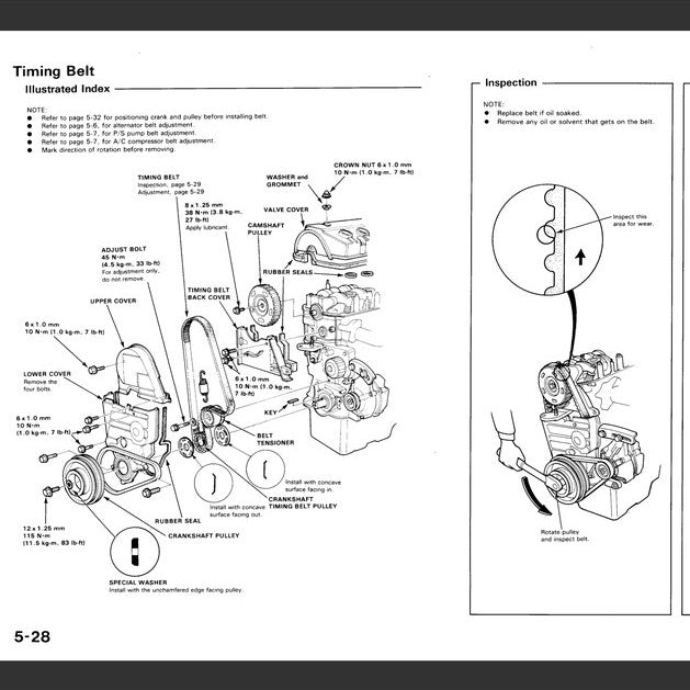 HONDA CIVIC & CRX 4 ED/EE/EF/SH (1988-1991) SERVICE WORKSHOP MANUAL